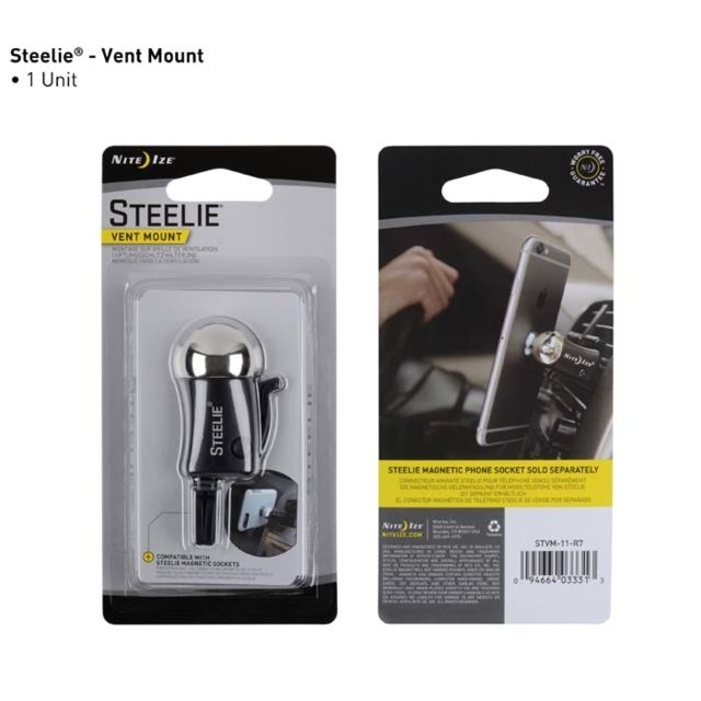 Nite Ize Steelie Orbiter Magnetic Socket with Metal Plate One Size - Nite Ize