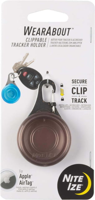 Nite Ize Wearabout Clippable Tracker Holder Smoke - Nite Ize