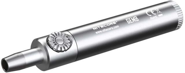 Nitecore  1 x 18650/ 2 x CR123A/ RCR123A CREE XP-L HI V3 LED Jeweler Flashlight 500 Lumens Silver - Nitecore