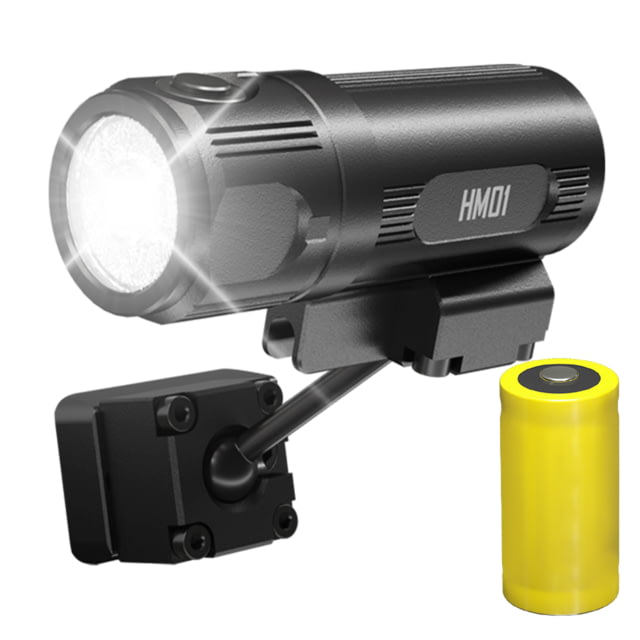 Nitecore HM01 SST-20-W LED 360 Degrees Pivoting Tactical Helmet Light CR123A White 320 Lumens Black 6952506406784 - Nitecore