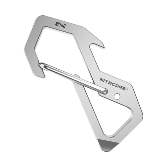 Nitecore NSH10 Titanium Carabiner Multi-Tool Silver 6952506493692 - Nitecore