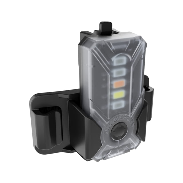 Nitecore NU07 LE High Performance LEDs 5-Color Helmet/Molle Rechargeable Signal Light White Red Green Yellow Blue 15 Lumens Black 6952506406456 - Nitecore