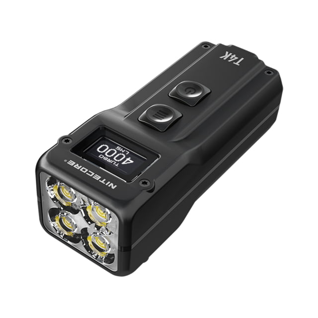 Nitecore T4K CREE XP-L2 V6 LEDs Ultra Bright EDC Flashlight White 4000 Lumens Black 6952506406524