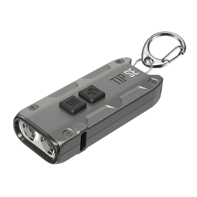 Nitecore TIP SE OSRAM P8 Rechargeable Keychain EDC Flashlight White 700 Lumens Grey 6952506406180 - NITECORE