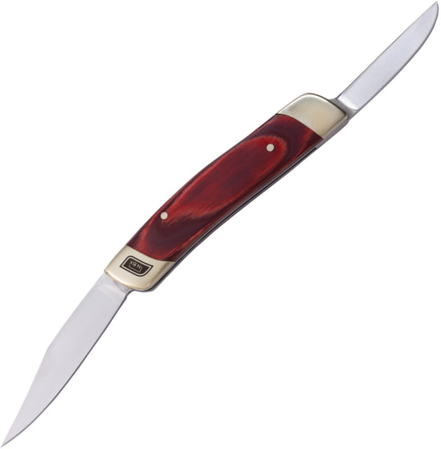 No Box Tools Whittler Red Folding Knife Satin finish 5Cr15MoV stainless clip and sheepsfoo Red wood handle - No Box Tools