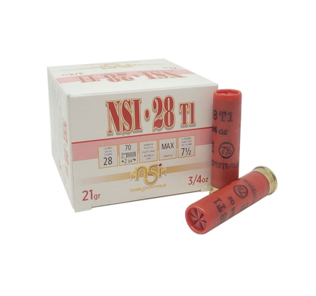 Noblesport 28 Gauge 3/4 oz Shotgun Ammo 25 Rounds - Nobelsport