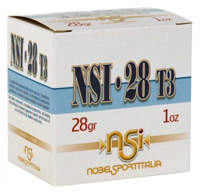Nobelsport Ammo 28ga 2-3/4 Max 1oz #8 25 Pack elsport 28ga 2-3/4 Max 1oz #8 25 Pack Ammo