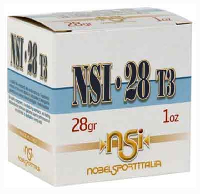 Nobelsport Ammo 28ga. 2.75 1205fps. 1oz. #7.5 25-pack elsport 28ga. 2.75 1205fps. 1oz. #7.5 25-pack Ammo