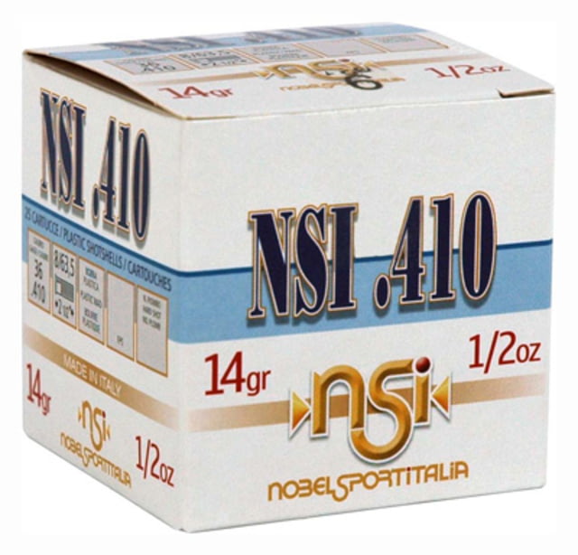elsport Sport .410 Gauge 1/2 Oz 2.5in Shotgun #7.5 25 Rounds Ammo