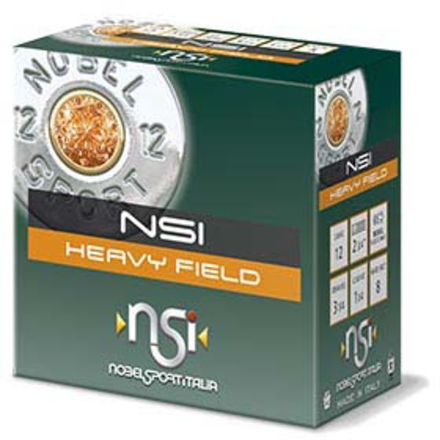 Nobelsport High Brass Field 12 Gauge 1-1/8oz 2-3/4in Shotgun Ammo 8 Shotgun Shot Size 25 Rounds - Nobelsport
