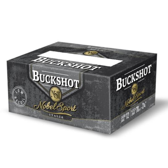 Nobelsport HP Law Enforcement 12 Gauge 27 Pellet 2.75in Buckshot Shotgun Ammunition #4B 25 Rounds - Nobelsport
