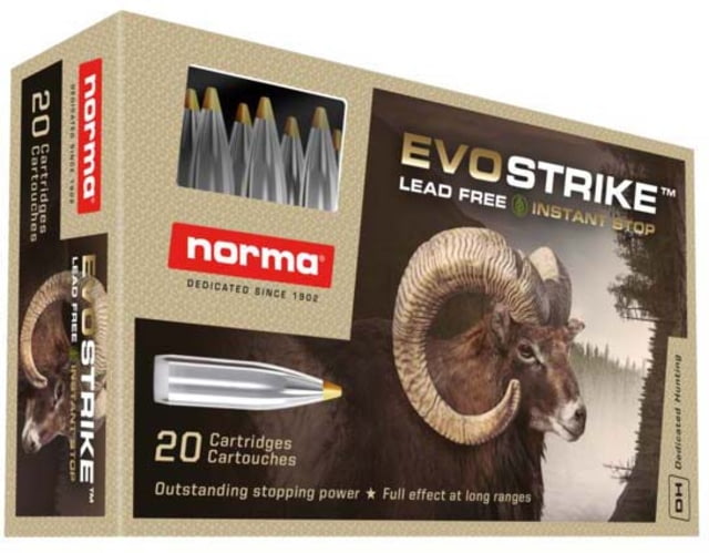 Norma EVOSTRIKE .30-06 Springfield 139gr Brass Cased Centerfire Rifle Ammo 20 Rounds ma EVOSTRIKE .30-06 Springfield 139gr Brass Cased Centerfire Rifle 20 Rounds Ammo