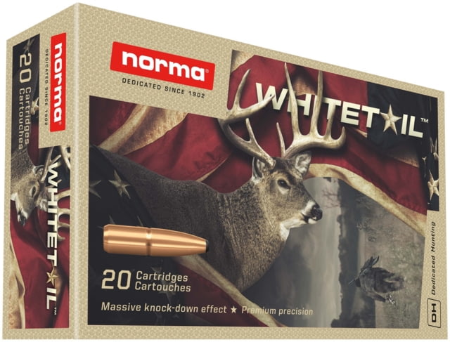 ma Whitetail .243 Winchester 100gr Brass Cased Centerfire Rifle 20 Rounds Ammo