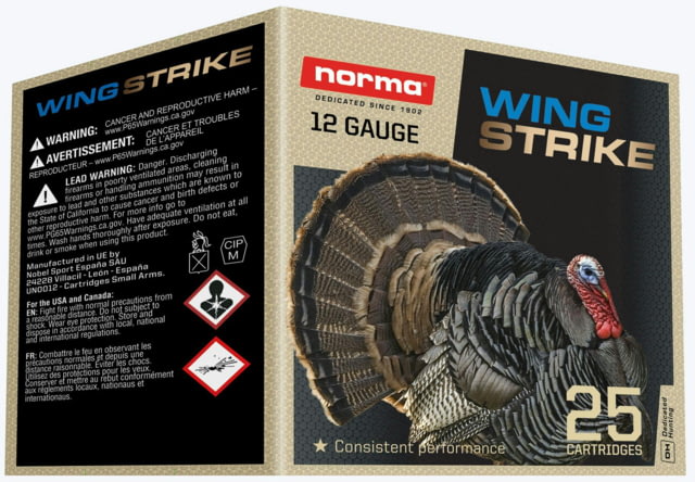 Norma WingStrike 12 Gauge 1 1/8oz 2.75 Inch Shotgun Ammo #5 25 Rounds ma WingStrike 12 Gauge 1 1/8oz 2.75 Inch Shotgun #5 25 Rounds Ammo
