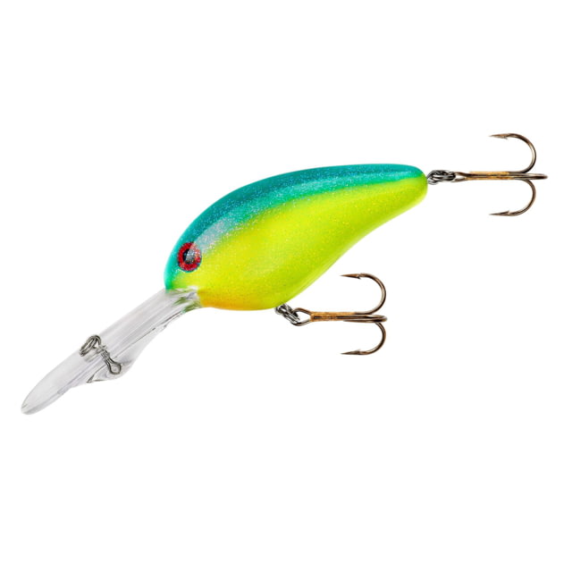 Norman Lures Double Deep Crankbait 3ft 5/8oz Gel-Coat Floating Blue/Chartreuse