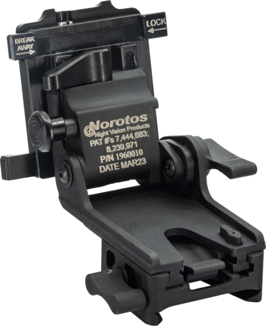 Norotos LoSto Helmet Mount Push Button w/ Breakaway PVS-15/18/21/31 Black One Size - Norotos
