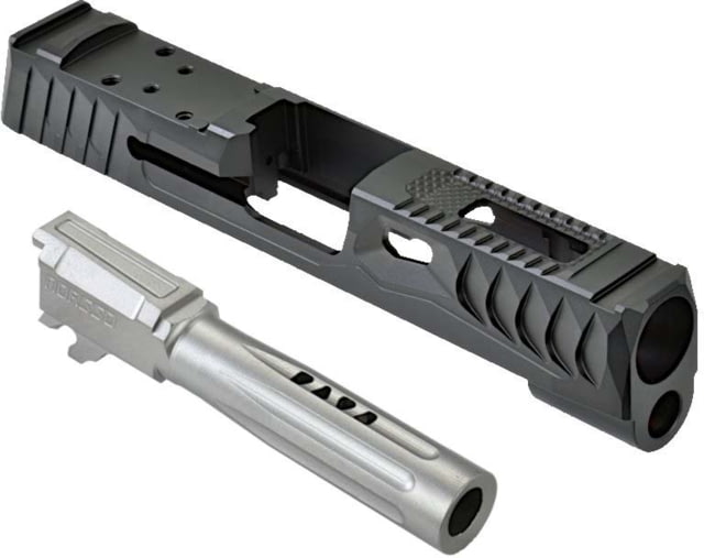 Norsso N365XL Bull Barrel Reptile KP Set Satin Stainless GEO Port Black N365XLBB-REP-KP - Norsso