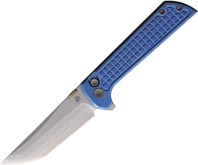 North Mountain Blade Chop 2 Button Lock Frag Blue NMB - North Mountain Blade