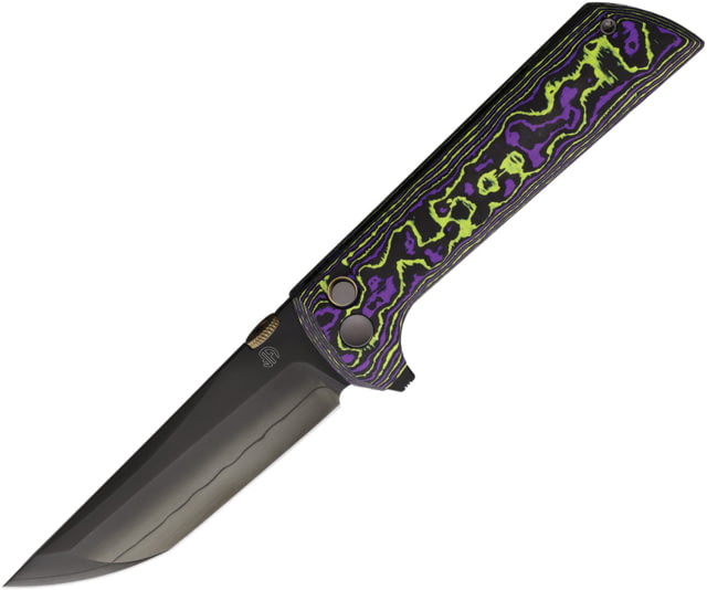 North Mountain Blade Chop 2 Button Lock Purple CF NMB - North Mountain Blade