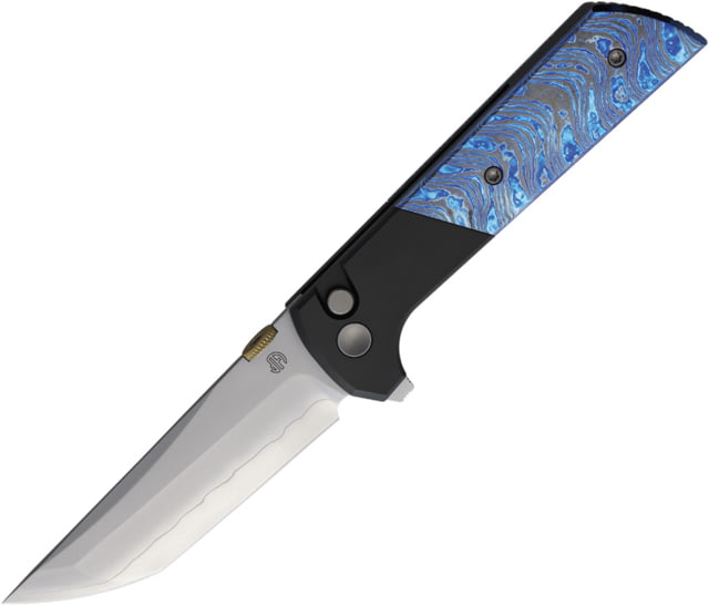 North Mountain Blade Chop 2 Button Lock Zirc/Damasc NMB - North Mountain Blade