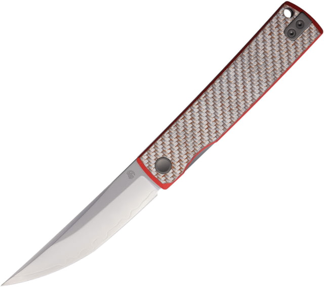 North Mountain Blade Kaiken Linerlock Red CF - North Mountain Blade
