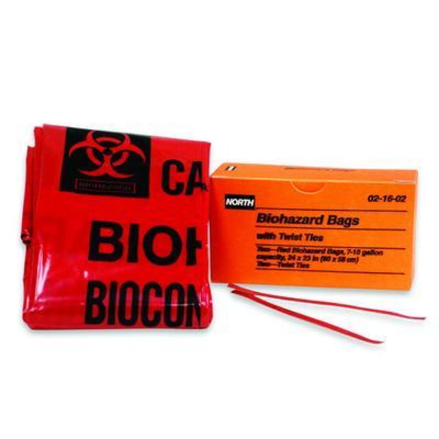 North Safety Products/Haus Biohazard Bags  Each - North Safety Products/Haus