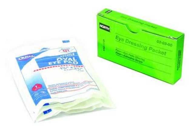 North Safety Products/Haus Eye Dress PKTW/4 Adh Strips  Package - North Safety Products/Haus