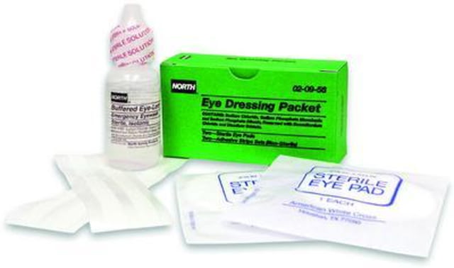 North Safety Products/Haus Eyewash W/PADS & Strip 1OZ  Each - North Safety Products/Haus