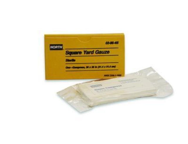 North Safety Products/Haus Gauze Compress 1 Sq Yd  Package - North Safety Products/Haus