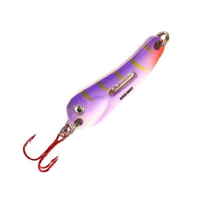 Northland Fishing Tackle Buck-Shot Flutter Spoon UV Purple Tiger 1/4 oz