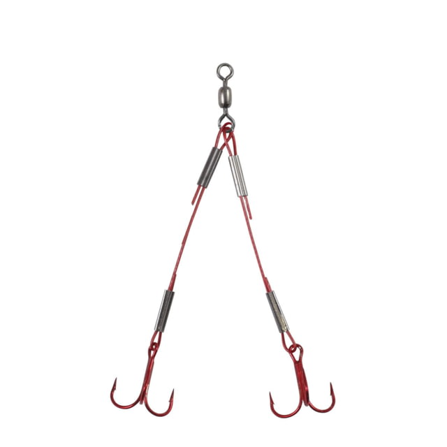 Northland Fishing Tackle Mini Predator Rig Wire Unweighted Red #8