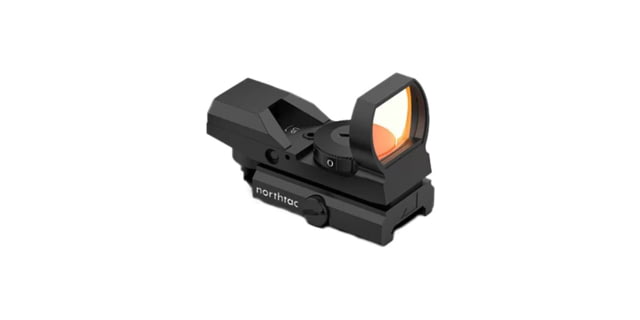 Northtac MVR 1x Red Dot Reflex Sight Mil Dot Reticle Red/Green Illumination Black - Northtac