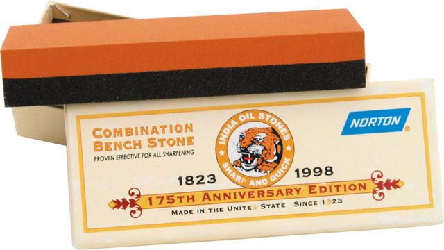 Norton India Alundum 175th Anniversary Stone 1in. x 2in. x 6in. NTIB6 - Norton