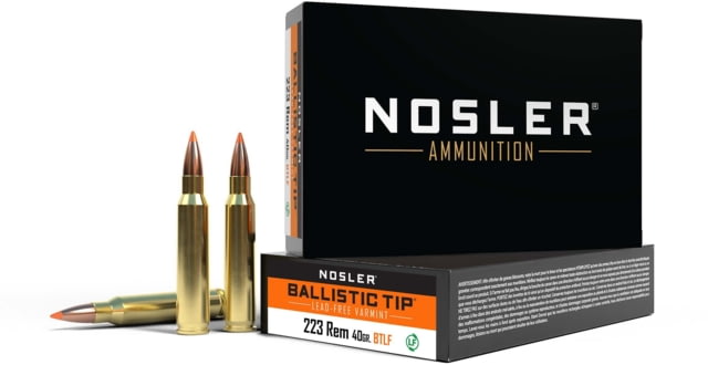 ler .223 Remington Ballistic Tip 40 Grain Brass Cased 20 Rounds Ammo