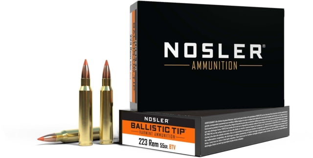 ler .223 Remington Ballistic Tip 55 Grain Brass Cased 20 Rounds Ammo