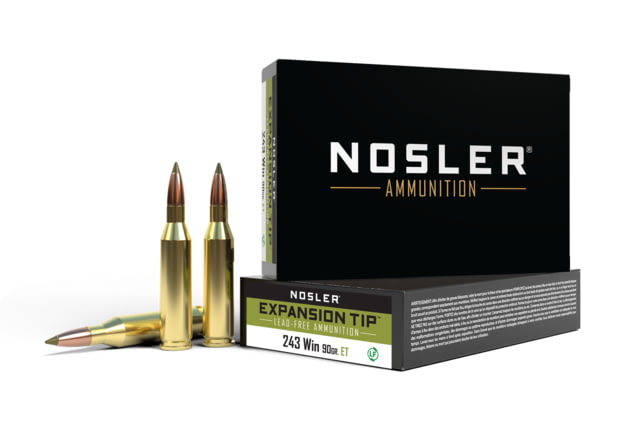 ler .243 Winchester 90 Grain E-Tip Lead-Free Brass Cased Centerfire Rifle 200 Round Ammo