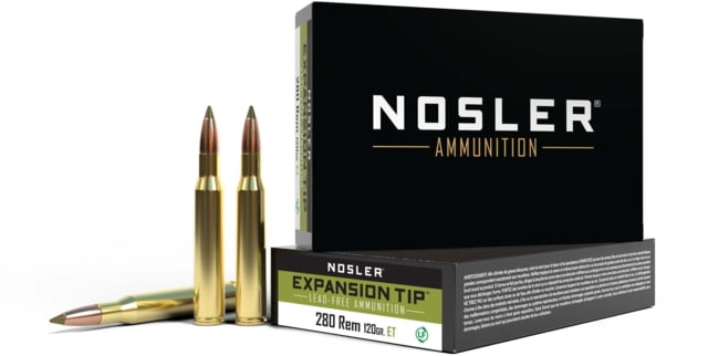 ler .280 Remington E-Tip 140 Grain Brass Cased 20 Rounds Ammo