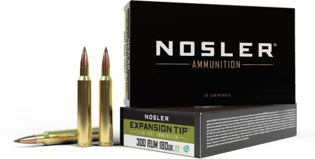 ler .300 RUM E-Tip 180 Grain Brass Cased 20 Rounds Ammo