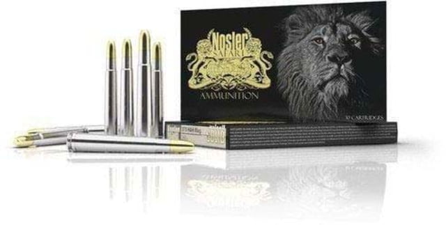 ler .500 Nitro Express Solid 570 Grain Nickle Plated Cased 10 Rounds Ammo