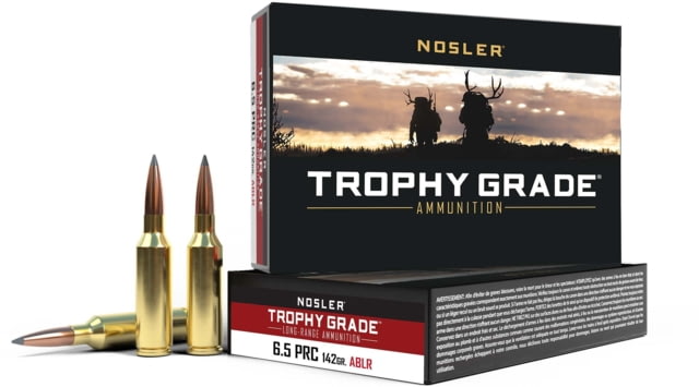 Nosler 6.5 PRC Long Range AccuBond 142 Grain Brass Cased 20 Rounds ler 6.5 PRC Long Range AccuBond 142 Grain Brass Cased 20 Rounds Ammo