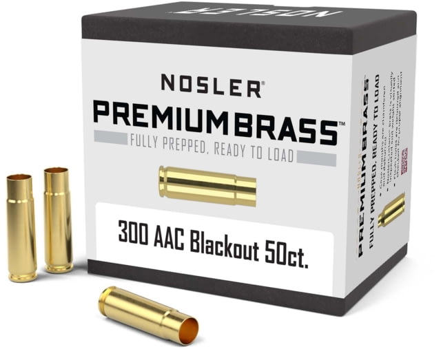 Nosler Custom Rifle Brass .300 AAC Blackout 50ct