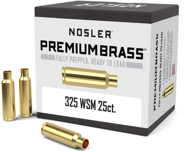 US Nosler Custom Rifle Brass .325 Winchester Short Magnum, 25ct, 11907 Tech Data