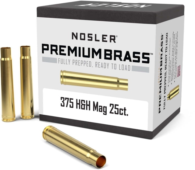 Nosler Custom Rifle Brass .375 H&H Magnum 25ct