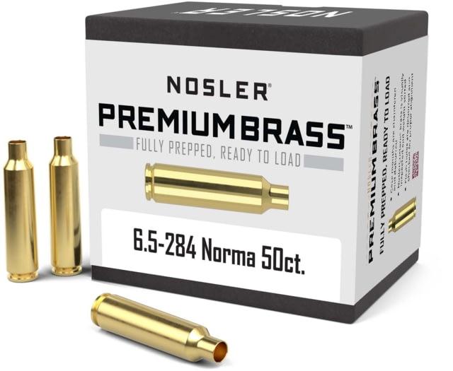 Nosler Custom Rifle Brass 6.5-284 Norma 50ct - Nosler