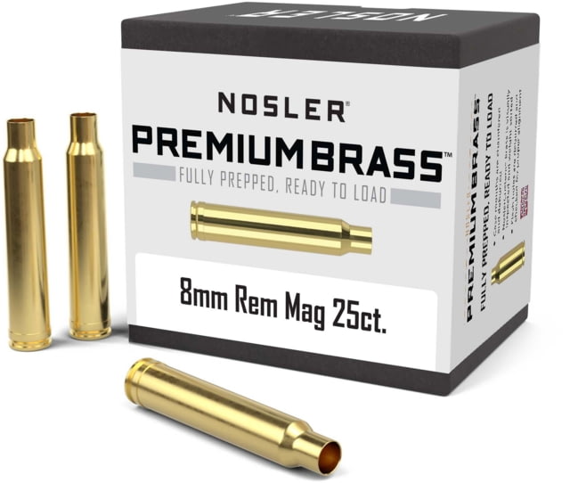 Nosler Custom Rifle Brass 8mm Remington Magnum 25ct