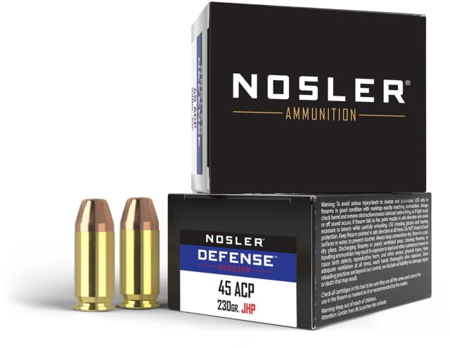 ler Defense .45 ACP 230 Grain Bonded Jacketed Hollow Point Brass Cased Cased Pistol 20 Rounds Ammo