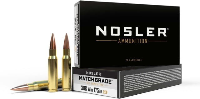 ler Match Grade .308 Winchester 175 Grain Hollow Point Boat Tail Brass Cased Centerfire Rifle 20 Rounds Ammo