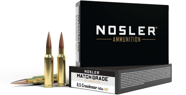 ler Match Grade 6.5mm Creedmoor 140 Grain Jacketed Hollow Point Boat Tail Brass Cased Centerfire Rifle 20 Rounds Ammo