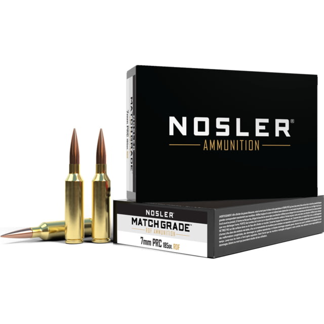 Nosler Match Grade 7mm PRC 185 Grain Rifle Ammunition 20 Rounds 1102625