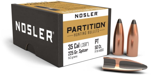 Nosler Partition Rifle Bullet .35 Caliber 225gr, 50ct, 44800 by USA Nosler Reloading Bullets & Shot